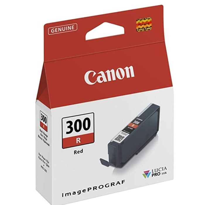 Canon PFI-300 R Cartucho de Tinta Rojo Original Compatible con imagePROGRAF PRO-300