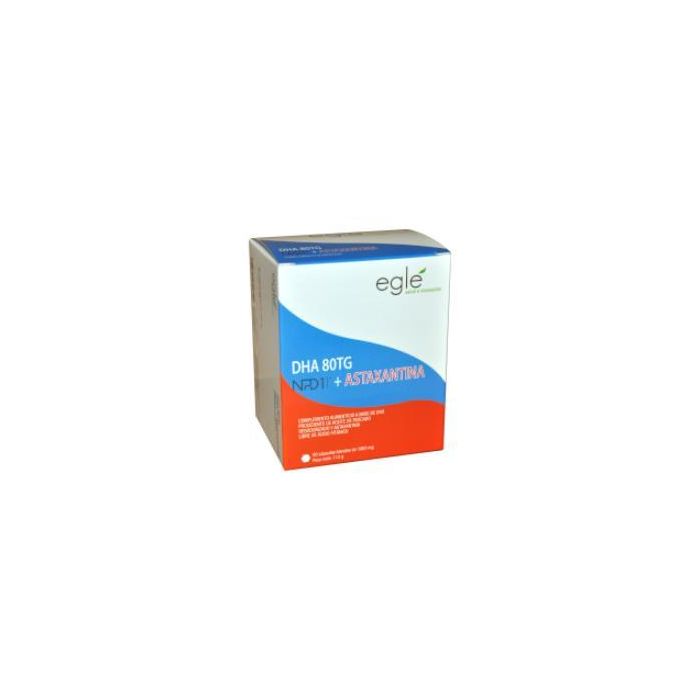 EGLE NPD1 DHA + Astaxantina 60 Cápsulas de Aceite de Pescado con Omega-3 para Cerebro y Visión