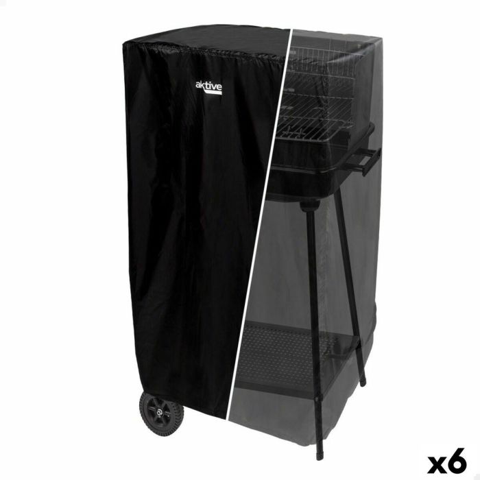 Funda Protectora para Barbacoa Aktive Negro 6 Unidades 74,5 x 109 x 64,5 cm Funda Protectora para Barbacoa Aktive Negro 6 Unidades 74,5 x 109 x 64,5 cm