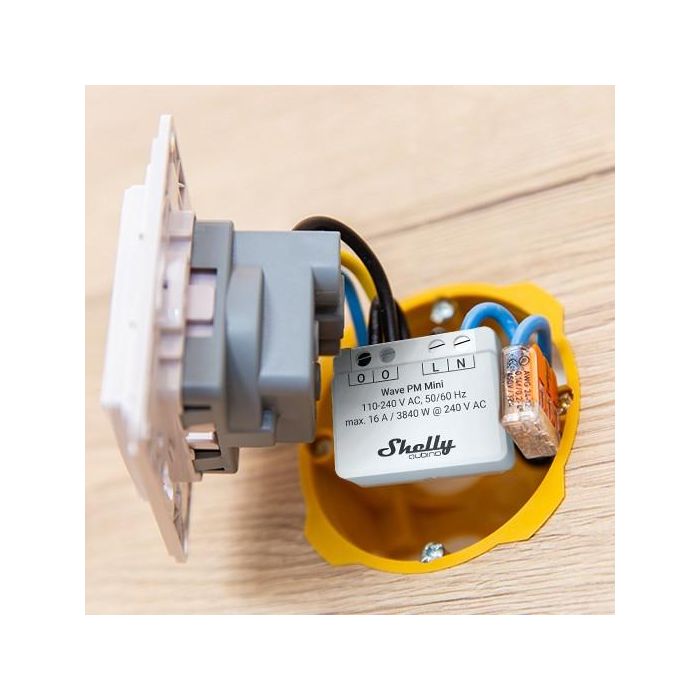 Shelly Relais Inteligente Wave PM Mini Z-Wave 3 Shelly Relais Inteligente Wave PM Mini Z-Wave 3