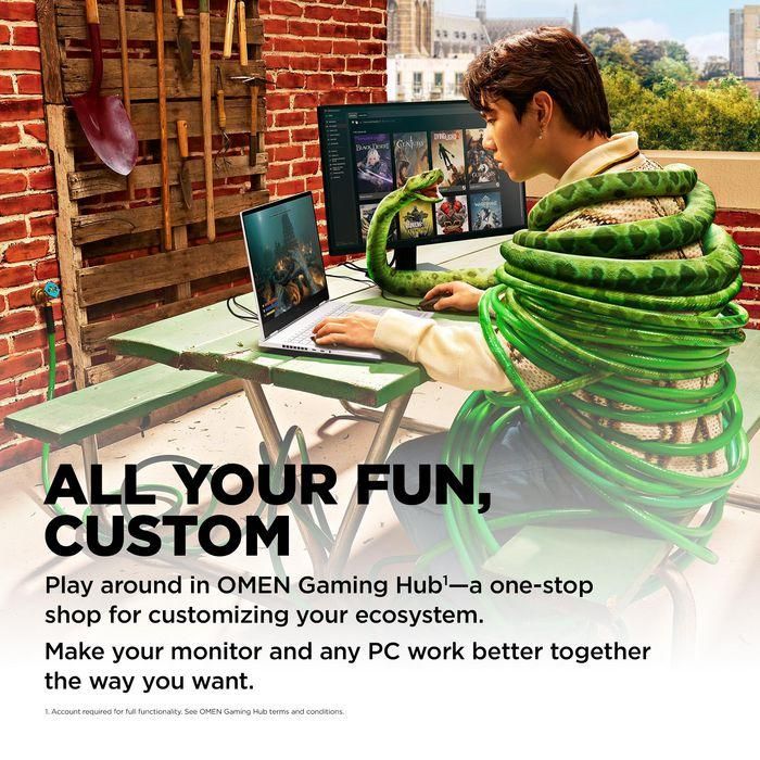 HP OMEN 24 Monitor Gaming 23.8" FHD 165Hz 18