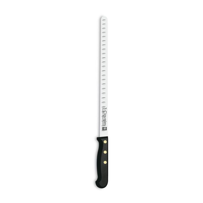 Cuchillo jamonero alveolado pom 29 cm. - 11,5" d 3 claveles