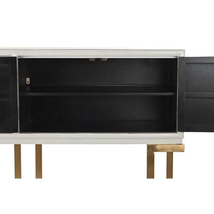 DKD Home Decor Buffet Oriental Blanco, Mueble Aparador con Almacenaje en Madera de Álamo y Metal. Medidas: 178 cm Ancho x 50 cm Fondo x 90 cm Alto 3 DKD Home Decor Buffet Oriental Blanco, Mueble Aparador con Almacenaje en Madera de Álamo y Metal. Medidas: 178 cm Ancho x 50 cm Fondo x 90 cm Alto 3