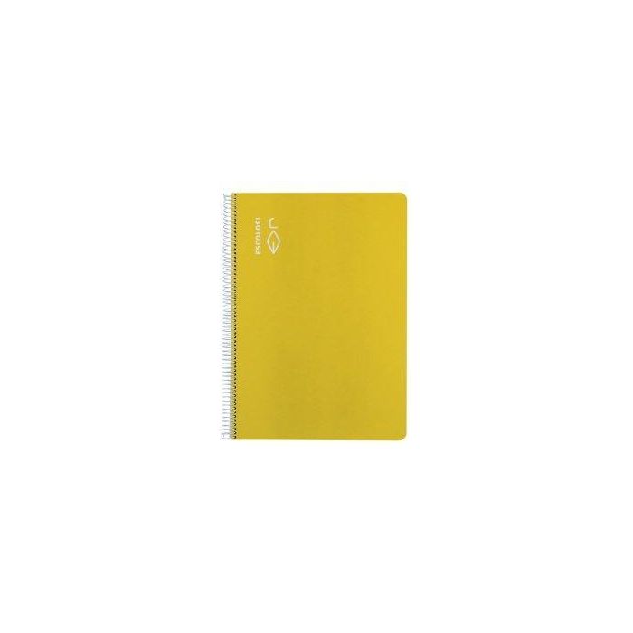 Bloc Escolofi Tapa Dura Fº 100H 70G Pauta 3Mm C/Margen Amarillo 5 unidades