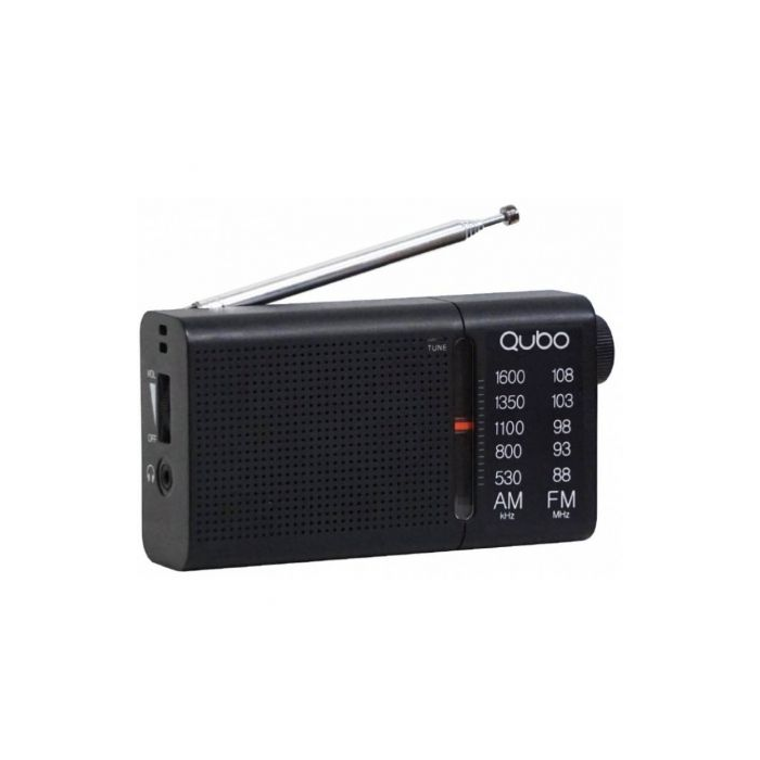 Radio Portátil Qubo RS-2/ Negra