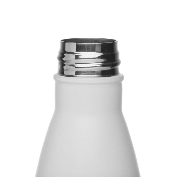 Botella Blanca Mate 500 ml Acero Inoxidable Versa 7x27 cm (2 Unidades) 3 Botella Blanca Mate 500 ml Acero Inoxidable Versa 7x27 cm (2 Unidades) 3