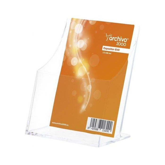 Archivo 2000 Portafolletos Sobremesa Archivo 2000 "Premium" Espesor 3 mm 1-3 Din A4 Vertical 85x115x145 mm Archivo 2000 Portafolletos Sobremesa Archivo 2000 "Premium" Espesor 3 mm 1-3 Din A4 Vertical 85x115x145 mm