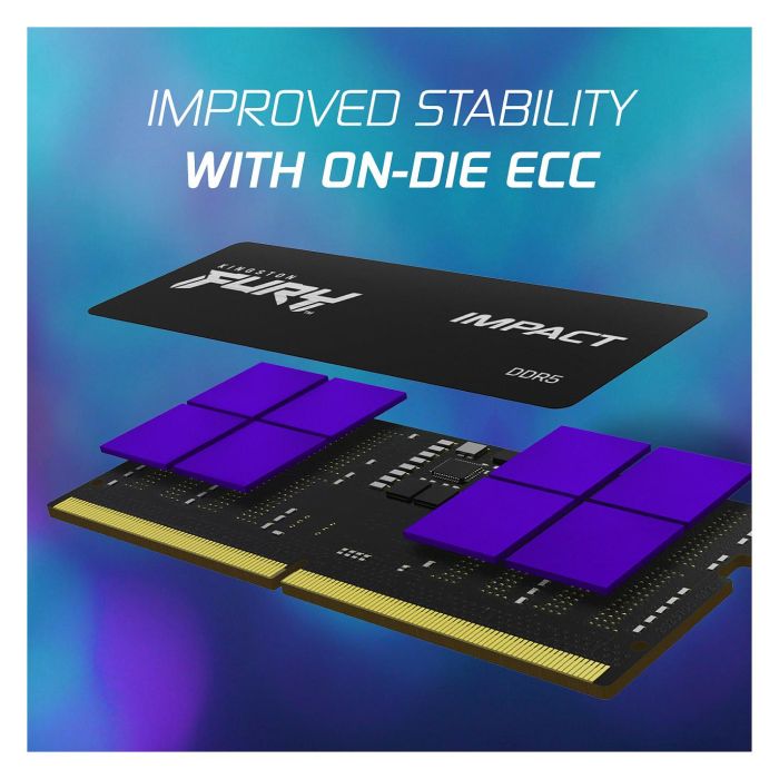 Kingston FURY Impact 32GB (2x16GB) 6400MT/s DDR5 CL38 SODIMM Kit XMP