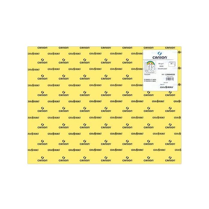 Iris Cartulina 50x65 cm 185 gr Amarillo Limón -25U- Iris Cartulina 50x65 cm 185 gr Amarillo Limón -25U-