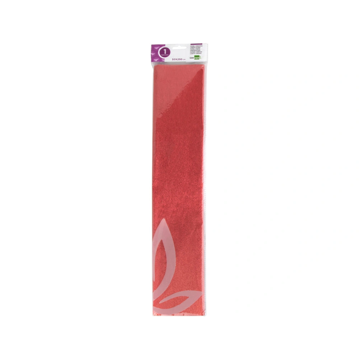 Liderpapel Papel Crespón Metalizado Rojo 50 cm x 2.5 m 1 Liderpapel Papel Crespón Metalizado Rojo 50 cm x 2.5 m 1