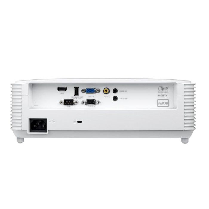 Optoma X309ST Proyector Compacto Tiro Corto XGA 3700 Lúmenes Contraste 25000:1 Full 3D HDMI VGA Lámpara Larga Duración Blanco 1
