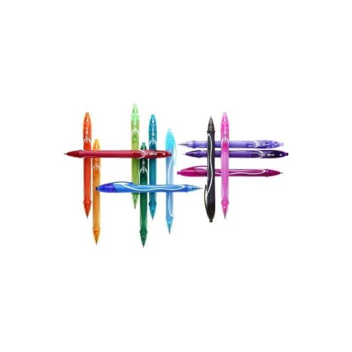 Bic Caja Bolígrafos Tinta De Gel Retráctil Gel-Ocity Quick Dry 4 Colores Surtidos -12U- 1 Bic Caja Bolígrafos Tinta De Gel Retráctil Gel-Ocity Quick Dry 4 Colores Surtidos -12U- 1