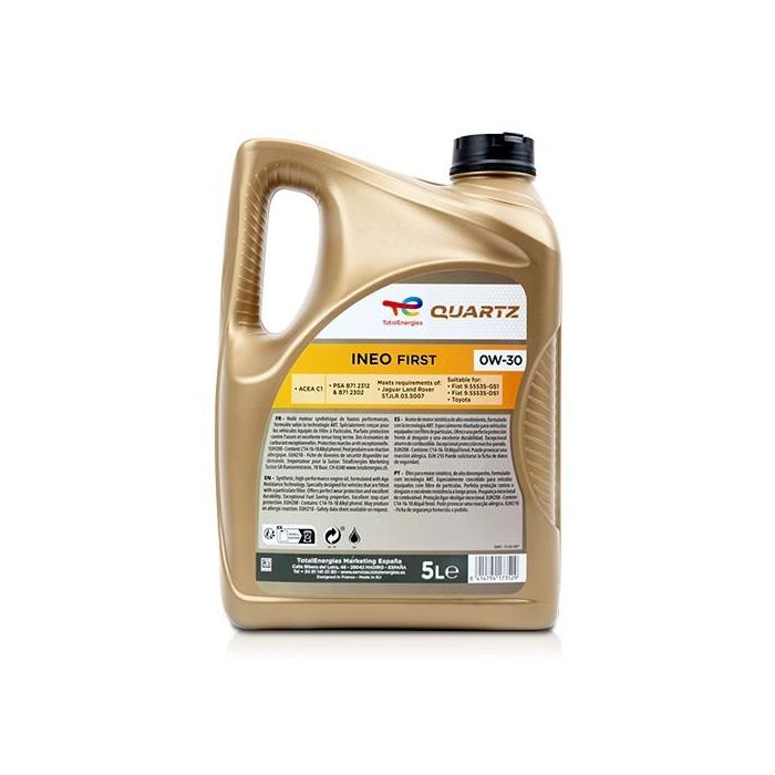 Aceite de Motor para Coche Totalenergies Ineo First 0W30 5 L 1 Aceite de Motor para Coche Totalenergies Ineo First 0W30 5 L 1
