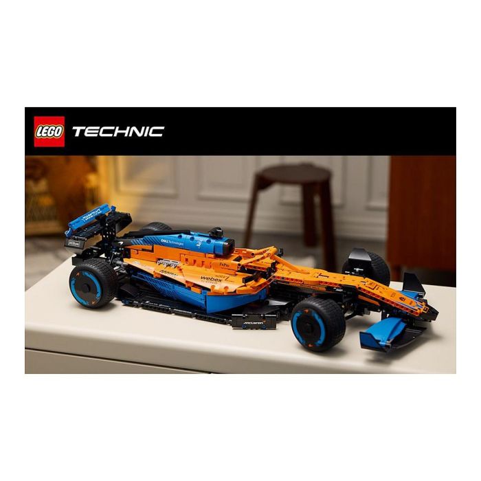 Lego 42141 Technic The McLaren Formula 1 2022 Race Car, modelo a escala F1, kit de construcción para adultos