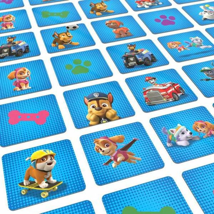 Spin Master 6066827 Juego de Memoria Patrulla Canina en Maletín Metálico de 72 Cartas, para Niños y Niñas +3 años.