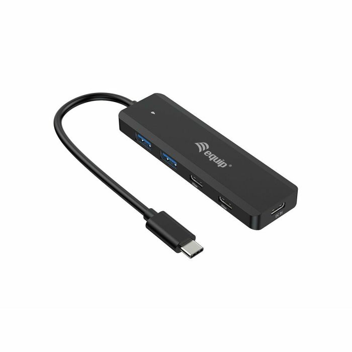 Equip Hub USB-C 3.2 Gen1 2xUSB-C 2xUSB-A Conector Alimentacion USB-C 5V/2A 9