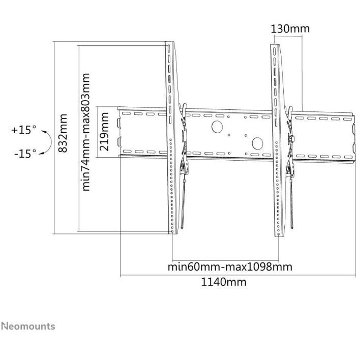 Soporte TV Neomounts LFD-W2000 60" 100" 6 Soporte TV Neomounts LFD-W2000 60" 100" 6