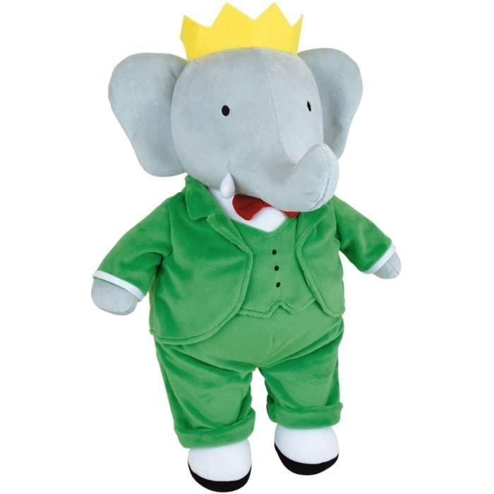 Peluche - JEMINI - Peluche Elefante Babar +/- 40 cm - Peluche suave - ¡Ideal para crear historias y decorar la habitación!