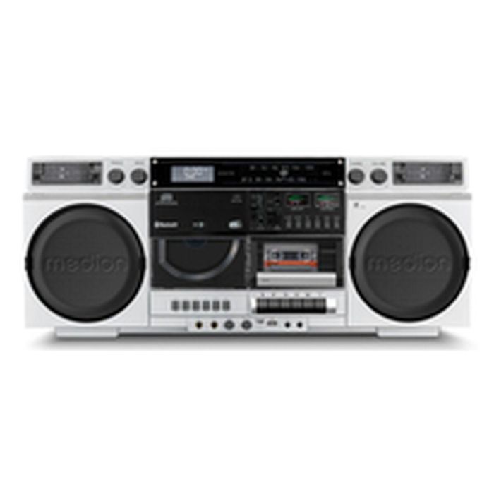 Medion AAAPE16790 Radio Vintage FM/DAB+ con CD, Cassette, USB, MP3 - 2 x 10 W RMS - Plateado 7