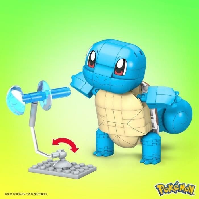 Mega Construx Squirtle Pokémon Figura Construible Bloques Tipo Agua con Efectos de Combate Articulada para Niños +7 Años 4