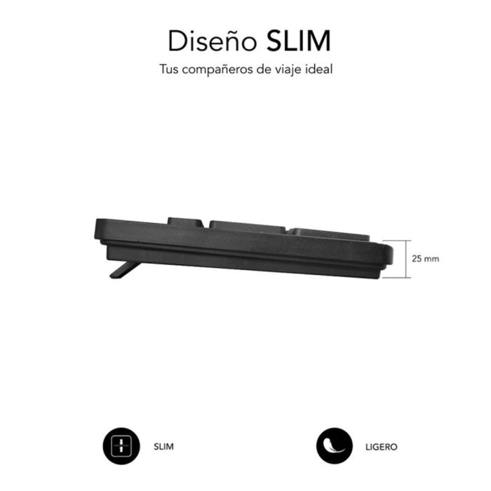 SUBBLIM Teclado Business Slim Silencioso con cable USB 1