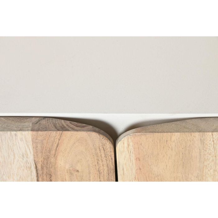 Mueble de TV Home ESPRIT Blanco Natural 140 x 40 x 55 cm 2 Mueble de TV Home ESPRIT Blanco Natural 140 x 40 x 55 cm 2