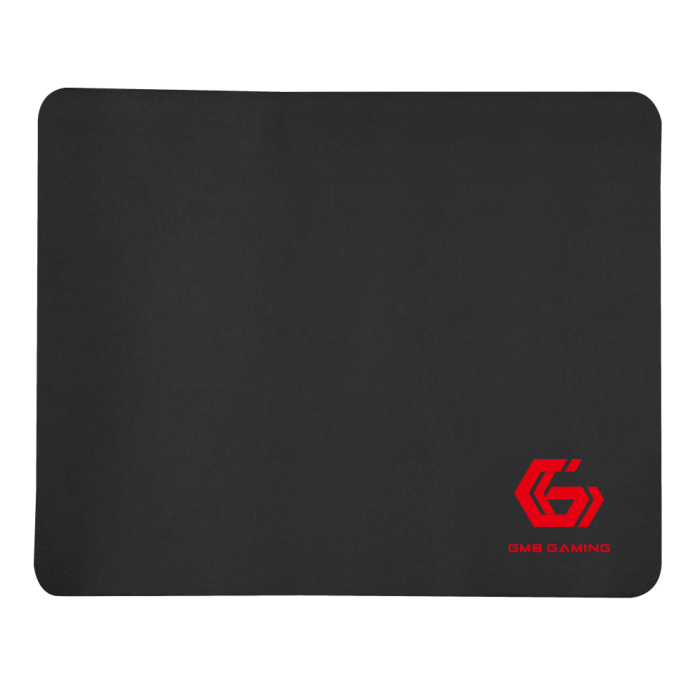 GEMBIRD MP-GAME-S Alfombrilla para Ratón Gaming Negro, Superficie de Tela de Alta Resistencia, Base Antideslizante, Óptima para Ratones Ópticos y Láser