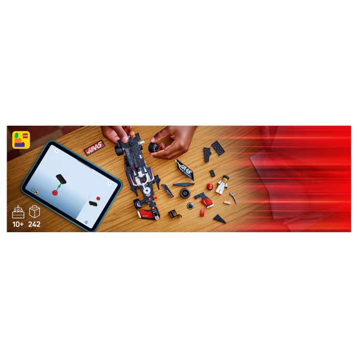 LEGO Speed Champions MoneyGram Haas F1 Team VF-24 Coche de Carreras, Juego de Construcción, 242 Piezas, 10+ Años 11