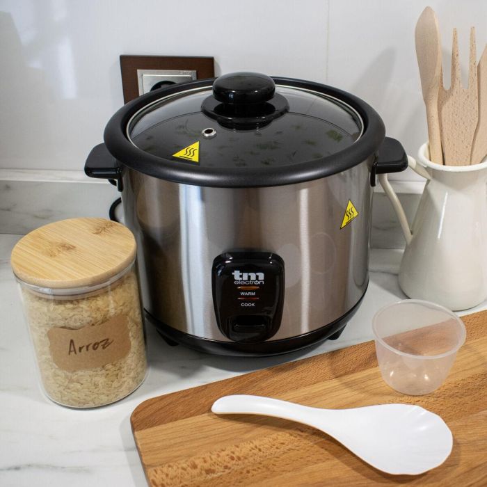 Arrocera TM Electron Acero Vidrio Acero Inoxidable 900 W 2,2 L 1