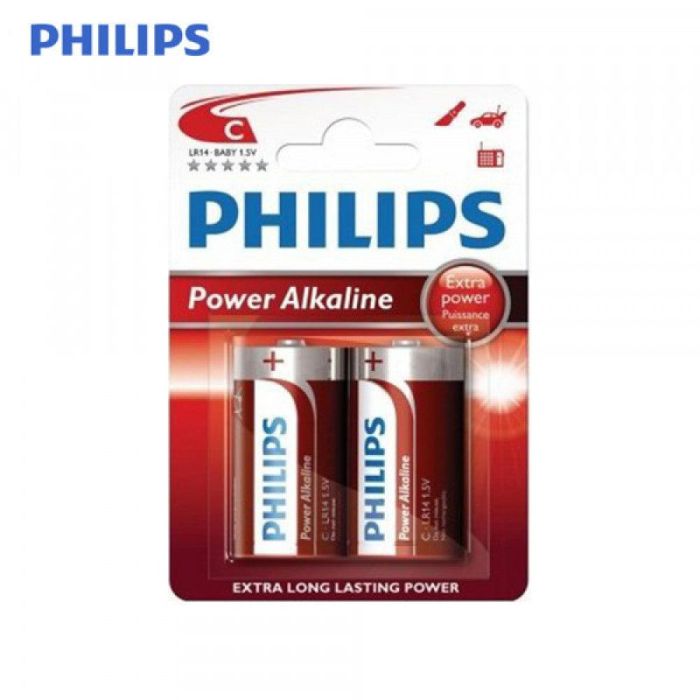 Philips E3-38402 Pila Alkalina Tipo C LR14 1,5V Blister 2 Unidades Philips E3-38402 Pila Alkalina Tipo C LR14 1,5V Blister 2 Unidades