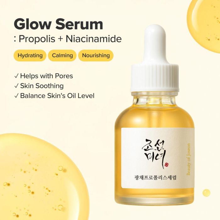 Beauty Of Joseon GLOW SERUM Propóleo + Niacinamida Calmante y Reductor de Poros 30 ml 7