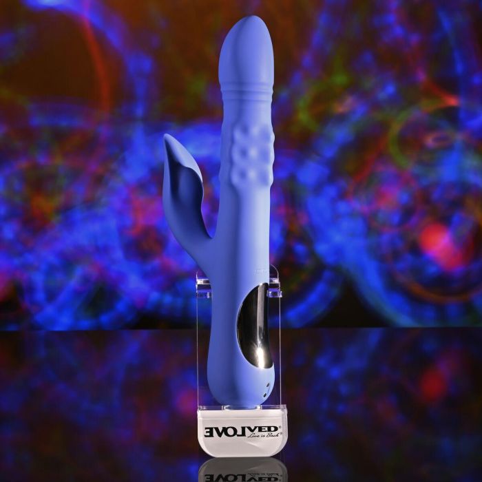 Vibrador Doble Estimulación Evolved Morado Púrpura 9 Vibrador Doble Estimulación Evolved Morado Púrpura 9