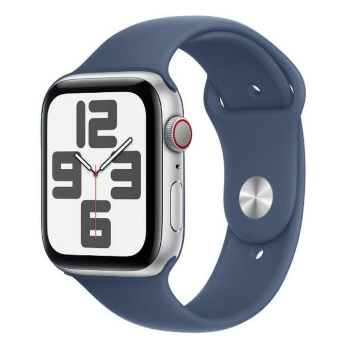 Apple Watch SE 3rd V2/ GPS/ Cellular/ 44mm/ Caja de Aluminio/ Correa Deportiva Azul Denim M/L