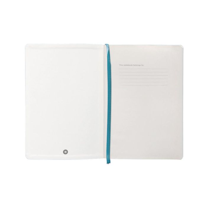 Cuaderno Con Gomilla Antartik Notes Tapa Blanda A5 Hojas Rayas Azul Claro 80 Hojas 80 gr Fsc 4