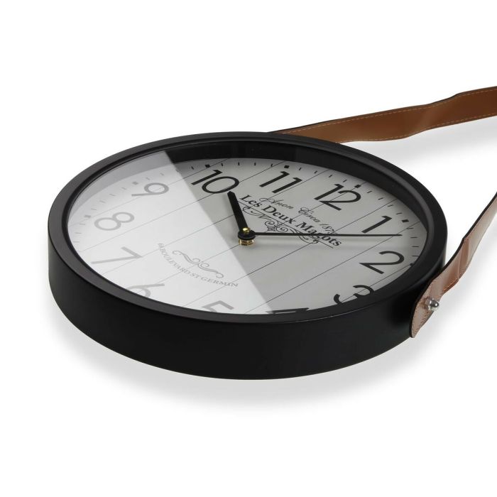 Reloj de Pared Versa Les Deux Magots Metal 6 x 35 x 35 cm 2