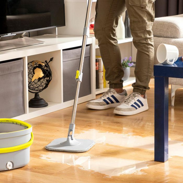 Mopa Giratoria con Autolimpieza y Cubo Separador Selimop InnovaGoods 10 Mopa Giratoria con Autolimpieza y Cubo Separador Selimop InnovaGoods 10