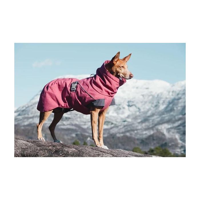 Hurtta Parka Expedition Rosa T.20, Chaqueta de Invierno para Perros, Talla 20, Reflective Tubes, Ajustable, Impermeable, Aislante 120-140g/m² 1