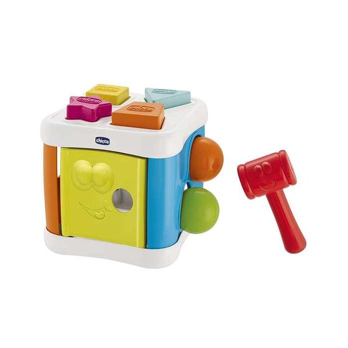 Cubo encajable 2 en 1 con martillo para encajar las bolas 14x14x16 cm 5 Cubo encajable 2 en 1 con martillo para encajar las bolas 14x14x16 cm 5