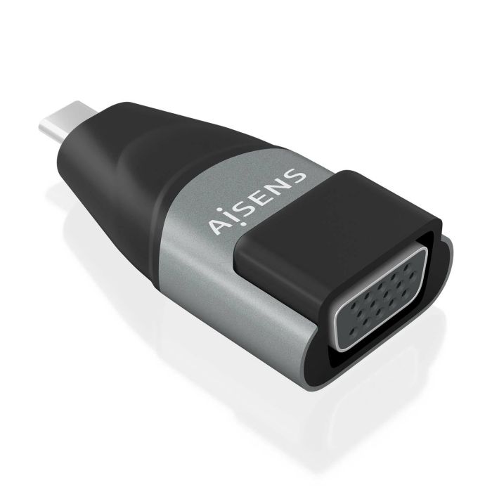 AISENS - ADAPTADOR CONVERSOR ALUMINIO USB-C A VGA, USB-C/M-HDB15/H, GRIS AISENS - ADAPTADOR CONVERSOR ALUMINIO USB-C A VGA, USB-C/M-HDB15/H, GRIS
