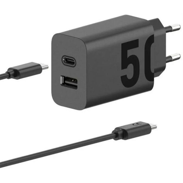 Motorola Cargador de Pared con Cable USB-C Turbo Power 50W - Carga Rápida Motorola Cargador de Pared con Cable USB-C Turbo Power 50W - Carga Rápida