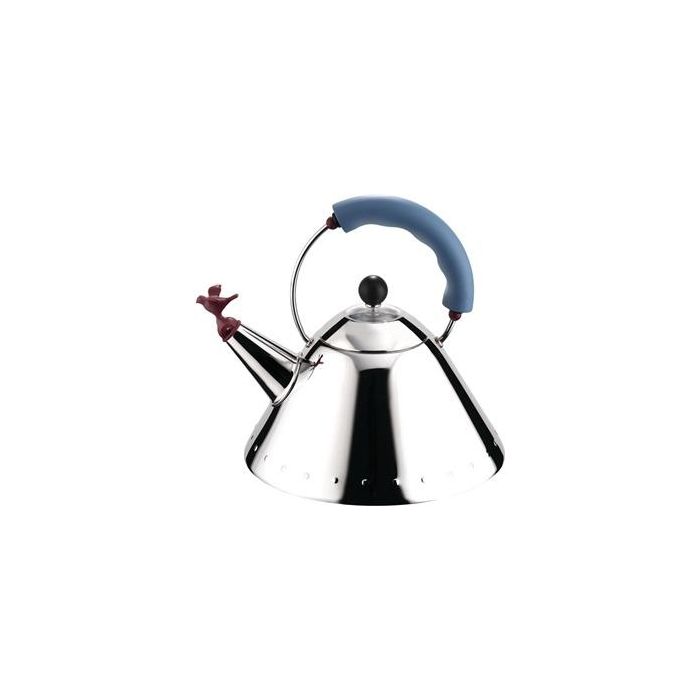 Alessi 9093 Hervidor de Acero Inoxidable 18/10 con Silbato en Forma de Pájaro Alessi 9093 Hervidor de Acero Inoxidable 18/10 con Silbato en Forma de Pájaro