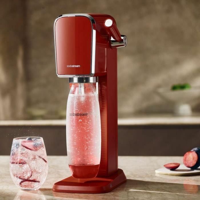 Máquina de agua con gas - SODASTREAM - ART Mandarine - Con 1 botella de 1L, compatible con lavavajillas + 1 recarga de gas de 60L 5