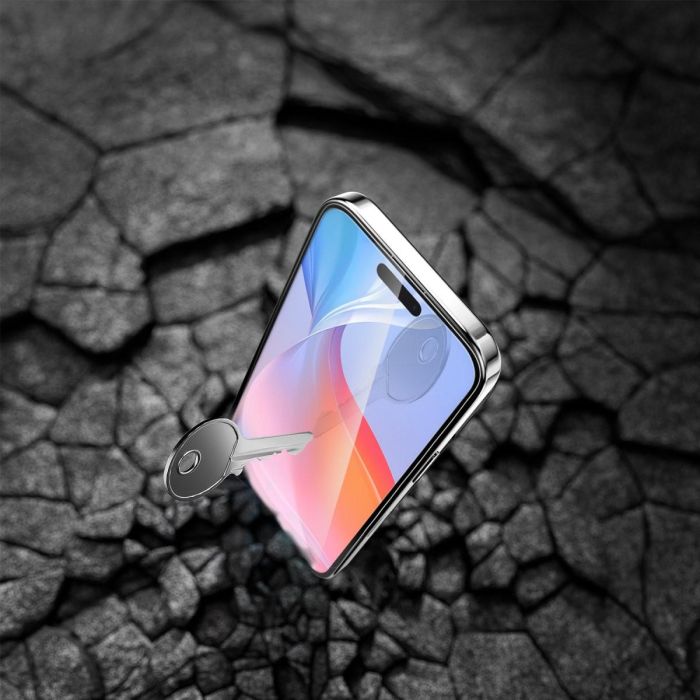 4smarts Protector de Pantalla Cristal Templado Second Glass para iPhone 16 con Montaje 541200, Transparente, Resistente a Impactos y Rayones, 9H 4