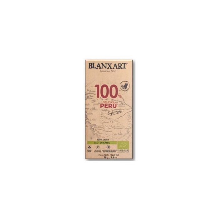 Chocolate Negro 100% Peru 75 Gr Eco Chocolate Negro 100% Peru 75 Gr Eco