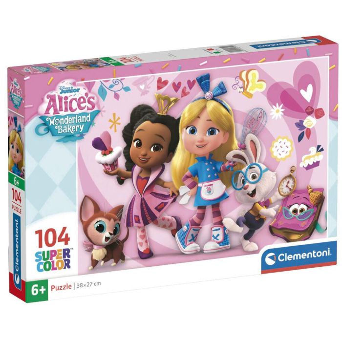 Clementoni Puzzle Alice Wonderland Bakery Disney 104 Piezas 38x27cm