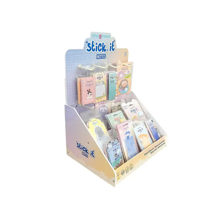 Imaginovo Bloc Notas Adhesivas Fantasía Expositor Sobremesa 160 Unidades Surtidas 310x270x420 mm 2