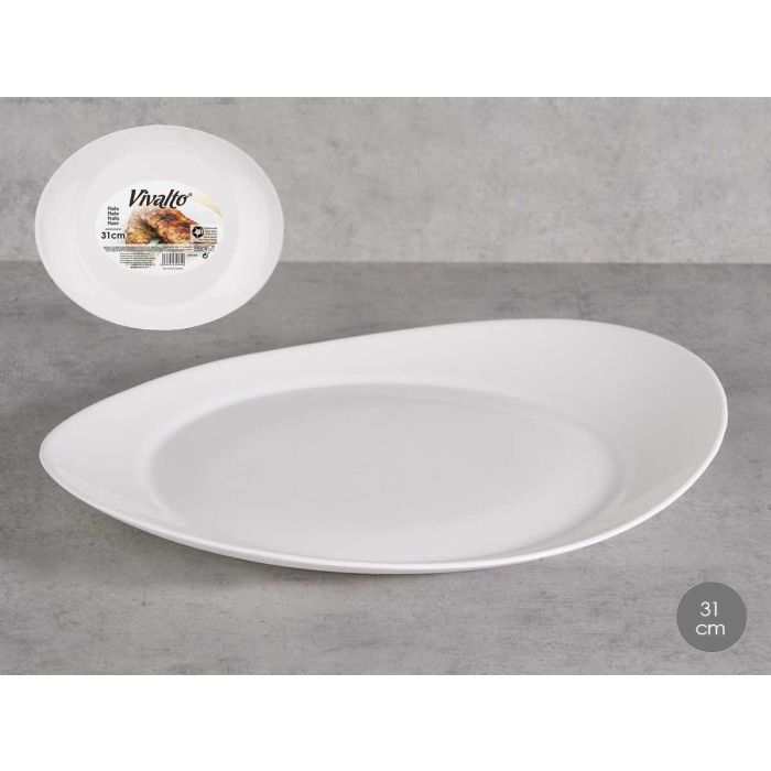 Plato Carne Opal Ovalado 31Cm Vivalto (18 Unidades) Plato Carne Opal Ovalado 31Cm Vivalto (18 Unidades)