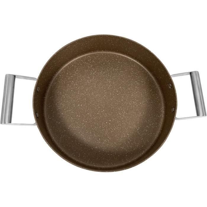 Cazuela - ARTHUR MARTIN - AM6523 - 24 cm con tapa - Aluminio forjado - Todas las fuentes de calor, incluido inducción + horno 1 Cazuela - ARTHUR MARTIN - AM6523 - 24 cm con tapa - Aluminio forjado - Todas las fuentes de calor, incluido inducción + horno 1