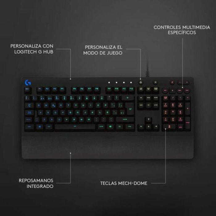 Teclado y Ratón Logitech G213 Prodigy Negro Qwerty Italiano 2