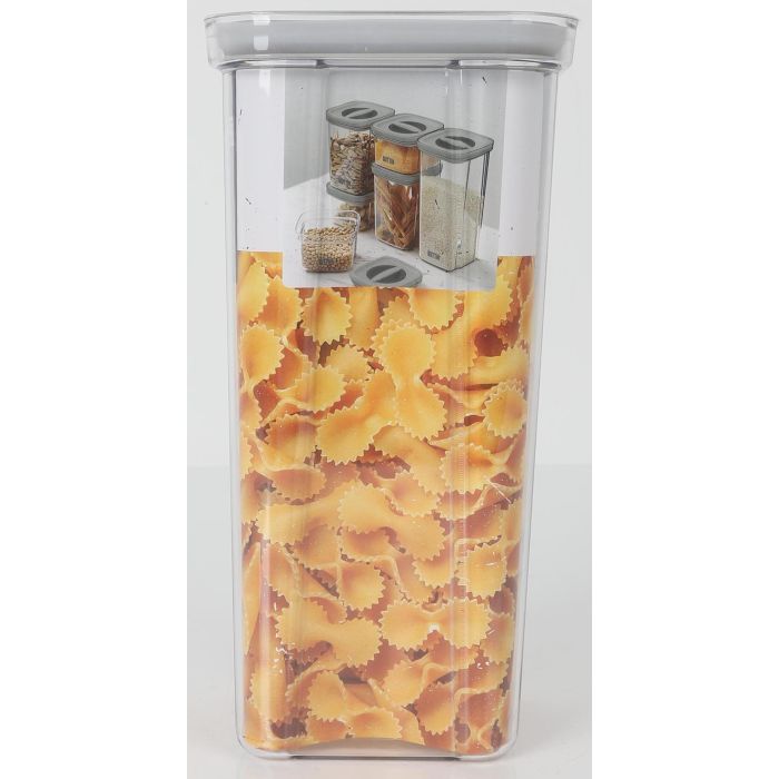 Quttin Tarro Hermetico PET 1500 ml 11.2 x 11.2 x 23 cm (12 Unidades)